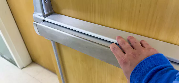 Installing a Push Bar on a Door Erie